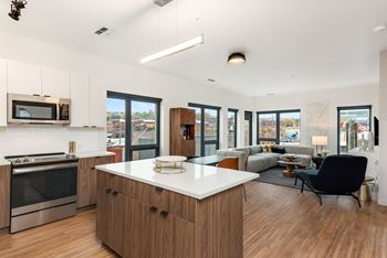 Modern vinyl plank flooring